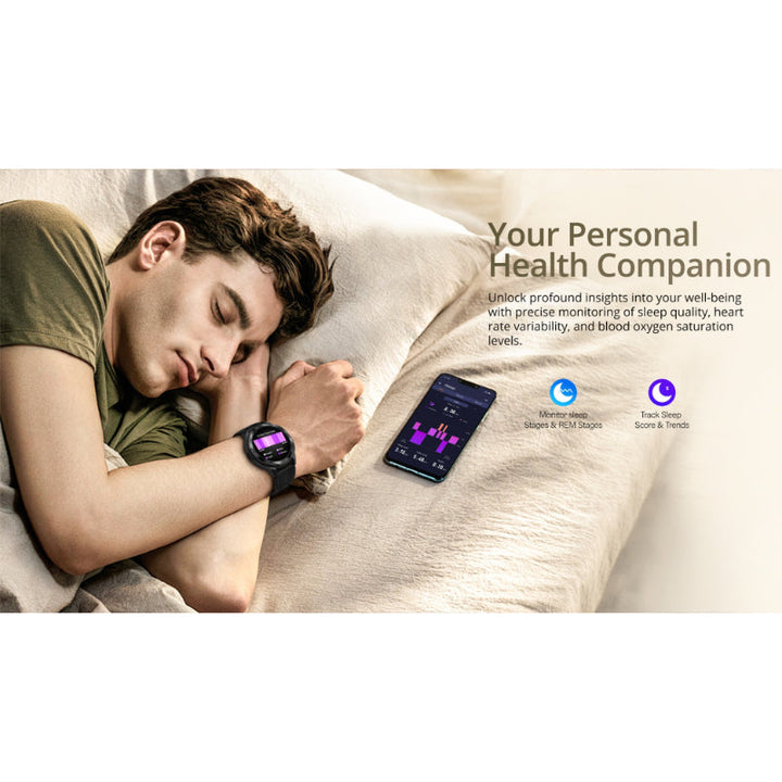 Riversong Motive 8C SW801 Round Dial Amoled 5ATM Smart Watch RS.MOTIVE8C-SW801.BK - Salman Stores