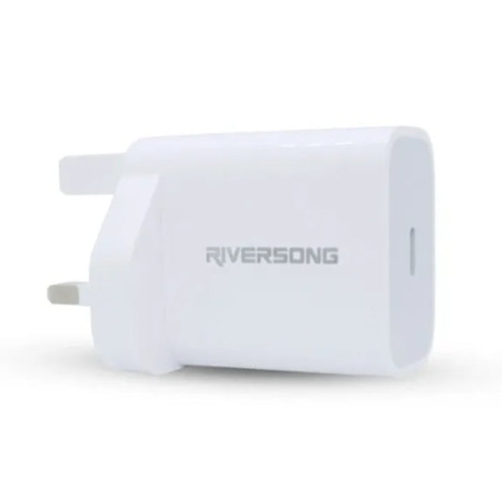 Riversong PD Fast Wall Charger Powerkub20 AD75C single port 20W RS.POWERKUB-AD75C.WT - Salman Stores