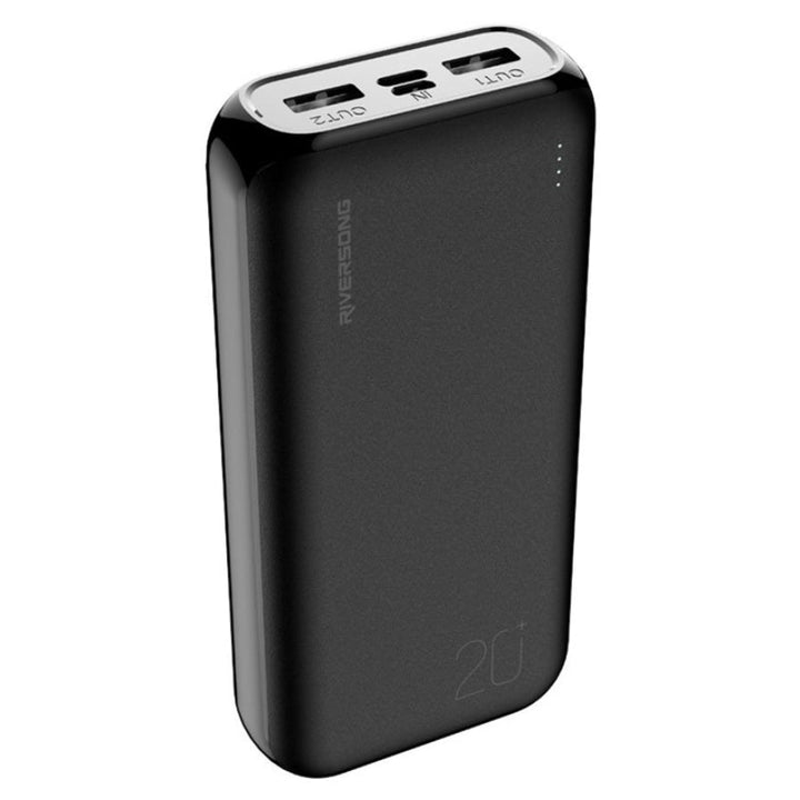 Riversong Fast Charging Power Bank 20000mAh PD22.5W Dual Output Vision20SE Pro Black RS.VSN20SEPRO-PB84.BK - Salman Stores
