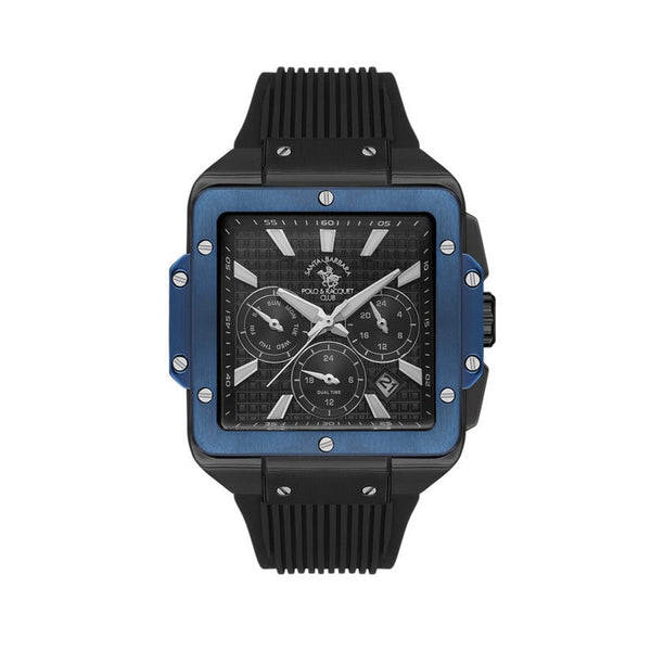 Santa Barbara Polo Men Black Silicone Analog Watch - Salman Stores