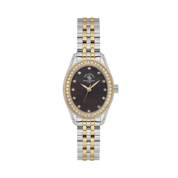 Santa Barbara Polo Club Unique Women Stainless Steel Silver and Gold Watch SB1106205