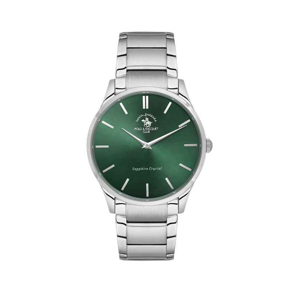 Santa Barbara Polo Club Noble Men Stainless Steel Silver Watch SB4100204