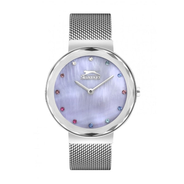 Slazenger Women Silver Mesh Band Analog Watch - Salman Stores