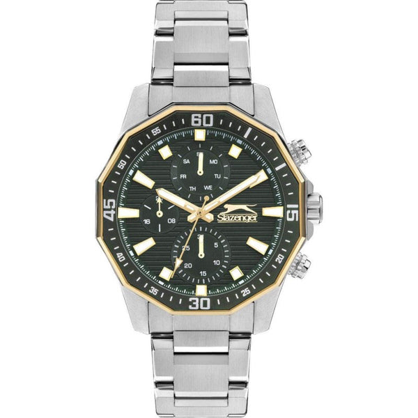 Slazenger Men Silver Stainless Steel Analog Watch SL092297207 - Salman Stores