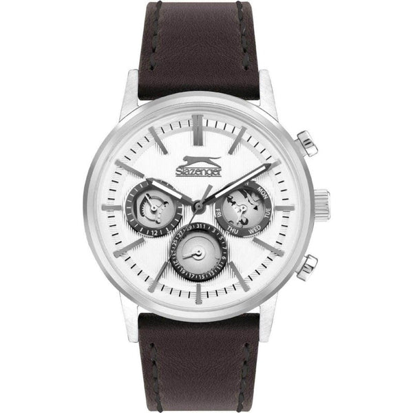 Slazenger Men Brown Leather Analog Watch SL092302204 - Salman Stores