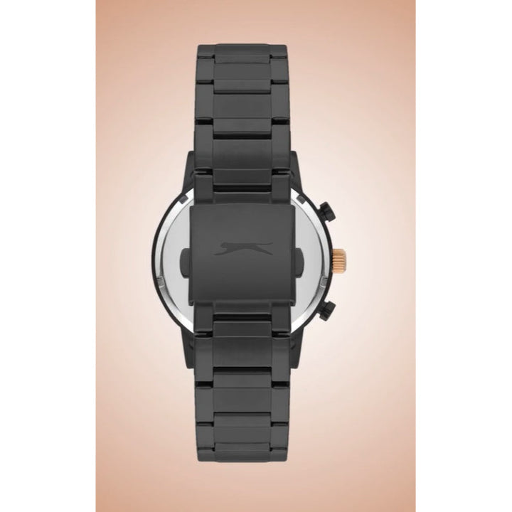 Slazenger Watch Men Black Stainless Steel Analog Watch - Salman Stores