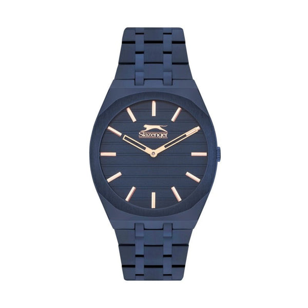 Slazenger Men Blue Stainless Steel Analog Watch - Salman Stores