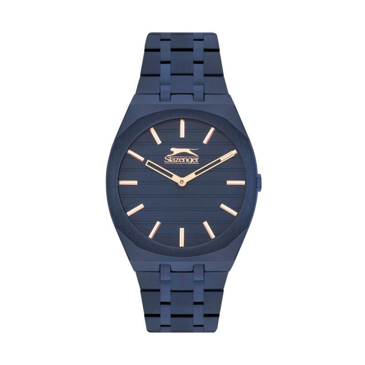 Slazenger Men Blue Stainless Steel Analog Watch - Salman Stores