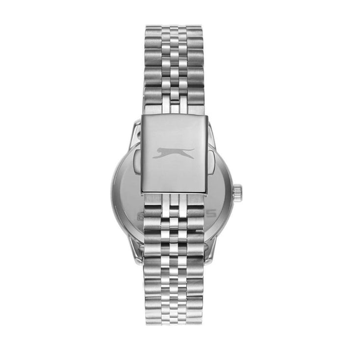 Slazenger Women Silver Stainless Steel Analog Orange Dial Watch SL092336407 - Salman Stores