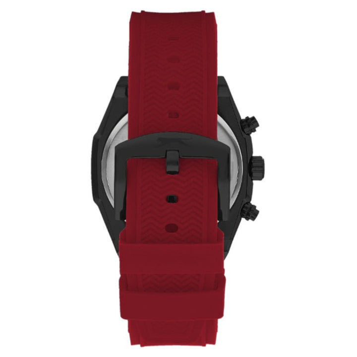 Slazenger Men Red Silicone Analog Black Dial Watch SL092319205 - Salman Stores