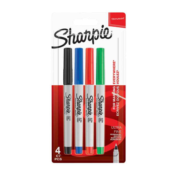 Sharpie Ultra Fine Permanent Marker Pen Set of 4 Colors SP-1985879