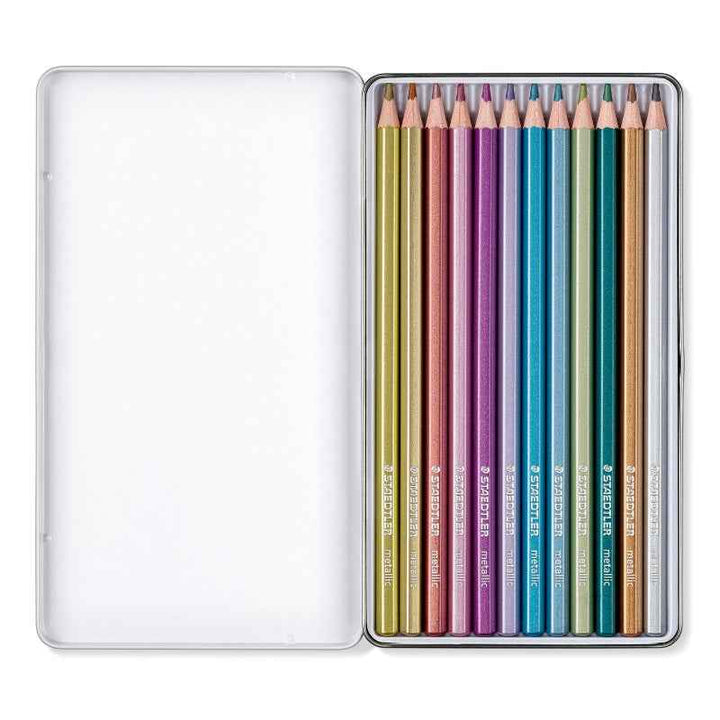 Staedtler Design Journey Mettalic Metal Colour Pencils Set of 12 Colors ST-146M-M12