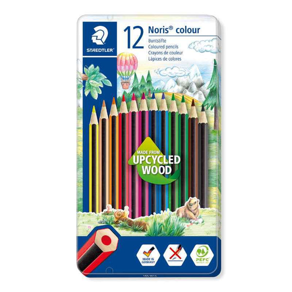 Staedtler Noris Coloured Pencils Metal Set of 12 Colors ST-185-M12