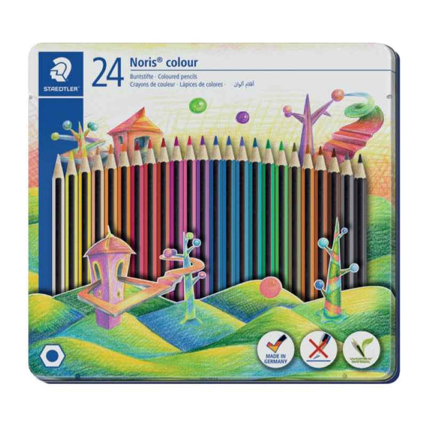 Staedtler Noris Colour Pencils Metal Set of 24 Colors ST-185-M24
