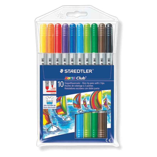 Staedtler Fiber Tip Pen with 2 tips Set of 24 Colors ST-320-NWP10