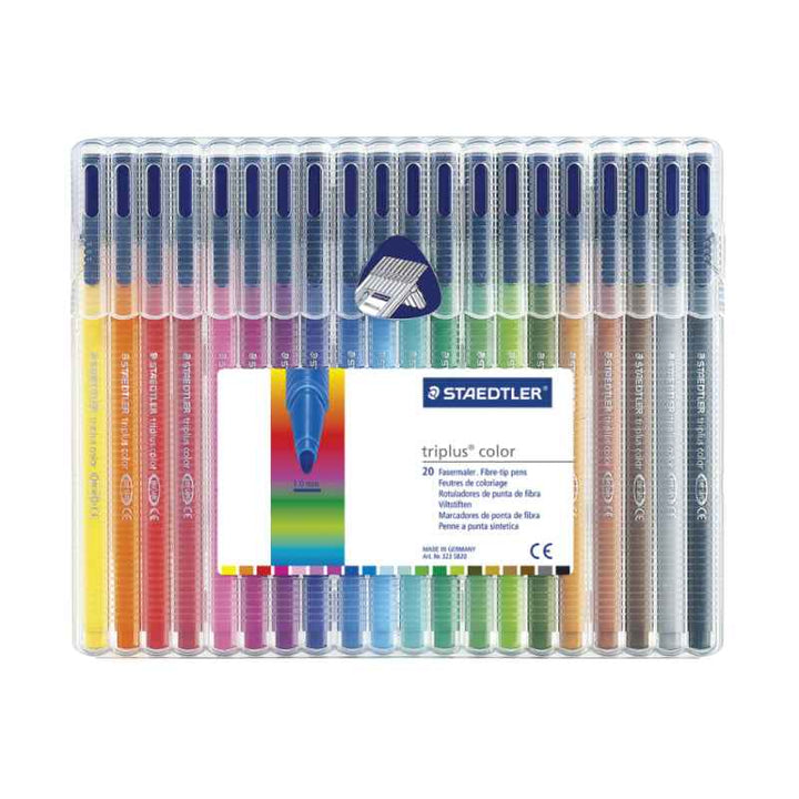 Staedtler Triplus Fibre-Tip pen Wlt Set of 20 Colors ST-323-SB20