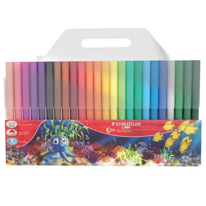 Staedtler Luna Fibre-Tipped Pen Set of 24 Colors ST-327-LWP24