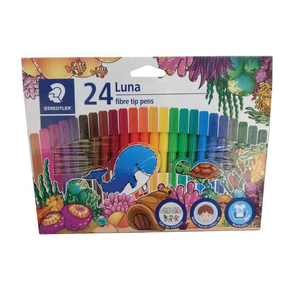 Staedtler Luna Fibre-Tipped Pen Set of 24 Colors ST-327-LWP24