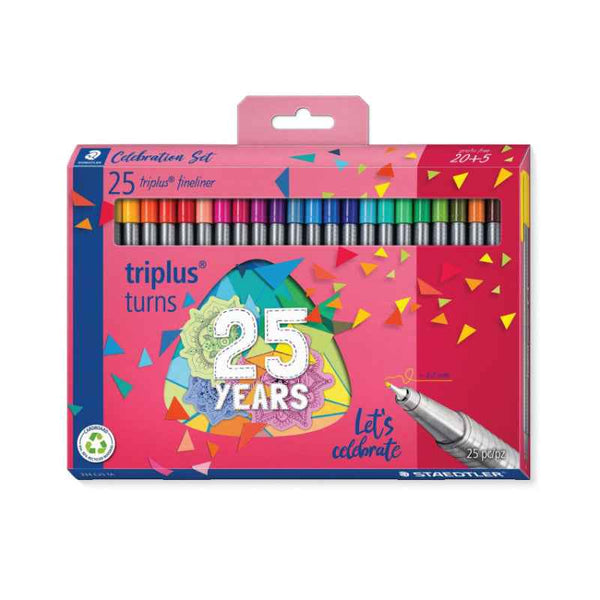 Staedtler Fineliner Triplus Celebration Set 20 + 5 Colours ST-334-C25TA
