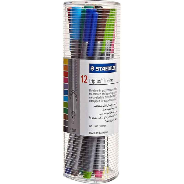 Staedtler Triplus fineliner 0.3mm Set of 12 Colors ST-334-PR12EA