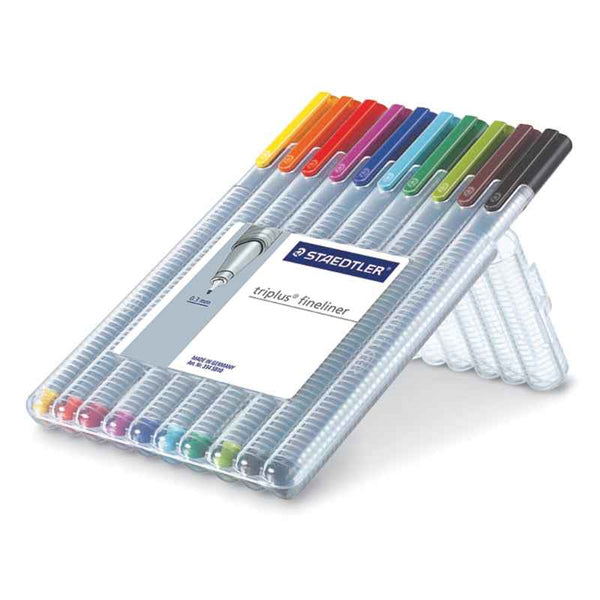 Staedtler Triplus Fineliner Pack of 10 Assorted Colors ST-334-SB10
