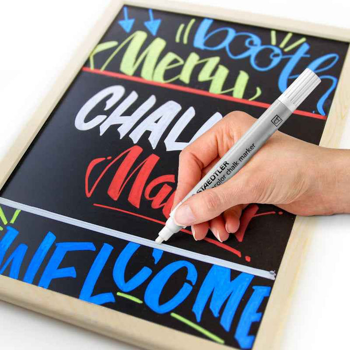 Staedtler Lumocolor Chalk Marker 2.4 mm Bls ST-344-0BK