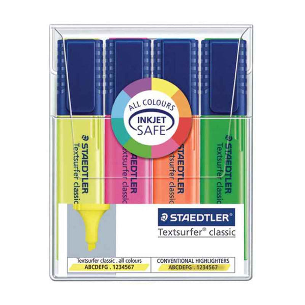 Staedtler Textsurfer Highlighter Wlt Set of 4 Colors ST-364-WP04