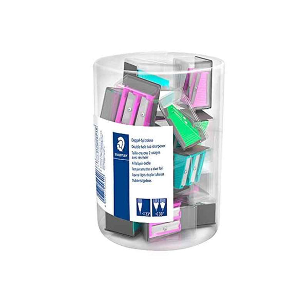 Covered sharpener with Dispensor Pack of 18 Assorted Colors ST-512-60/CKP18