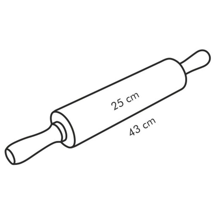 Tescoma Wooden rolling pin DELICIA 25 cm - Salman Stores