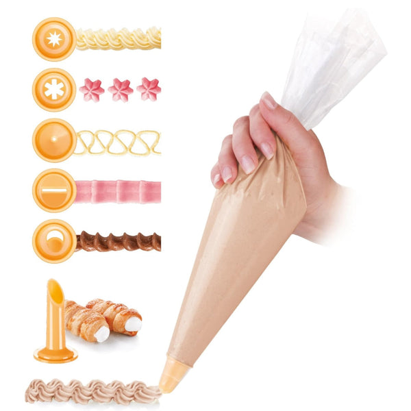 Tescoma Decorating bag DELICIA 6 Nozzles 10 pcs Set - Salman Stores