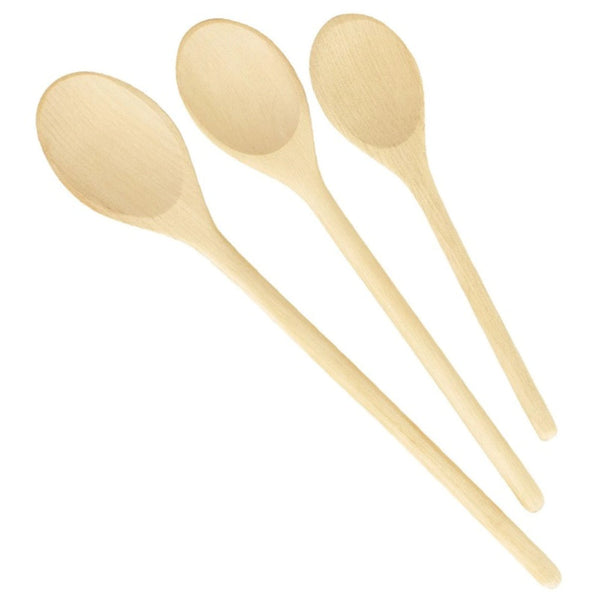 Tescoma Oval Stirring Spoons Woody 3 pcs Set 20, 25, 30 cm TES637414 - Salman Stores