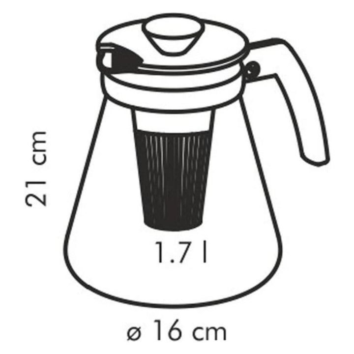 Tescoma Tea/Coffee Maker with Infuser Teo 1.7 Liter TES646624 - Salman Stores