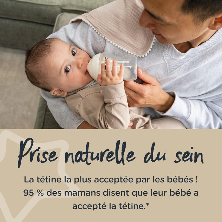 Tommee Tippee Closer to Nature Feeding Bottle 150ml Clear TT42240070 - Salman Stores