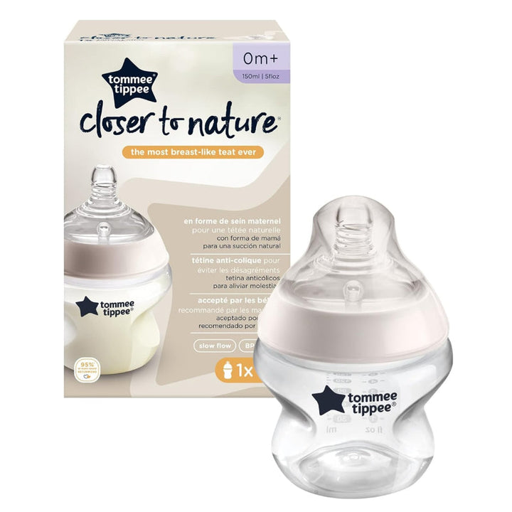 Tommee Tippee Closer to Nature Feeding Bottle 150ml Clear TT42240070 - Salman Stores