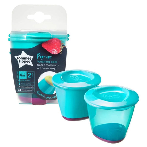 Tommee Tippee Pop Up Weaning Pots 2 pcs Set Blue TT446502 - Salman Stores