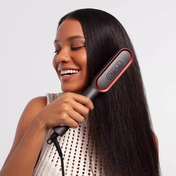 TYMO Hair Straightening Brush HC103 Ring Plus Titanium Plate TY.HC103.BK - Salman Stores