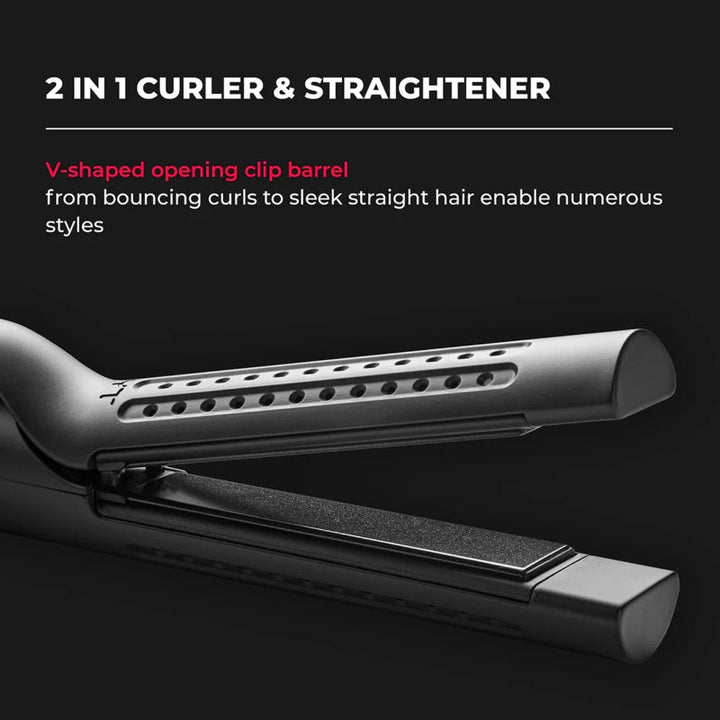 TYMO HC506 Airflow 2 in 1 Hair Curler and Straightener Black TY.HC506.BK - Salman Stores