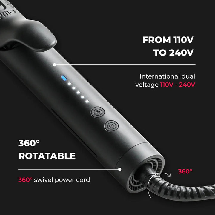 TYMO HC506 Airflow 2 in 1 Hair Curler and Straightener Black TY.HC506.BK - Salman Stores