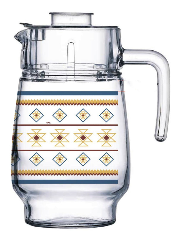Luminarc Jug with Lid Tivoli Sunshar 1.6 Liter - Salman Stores